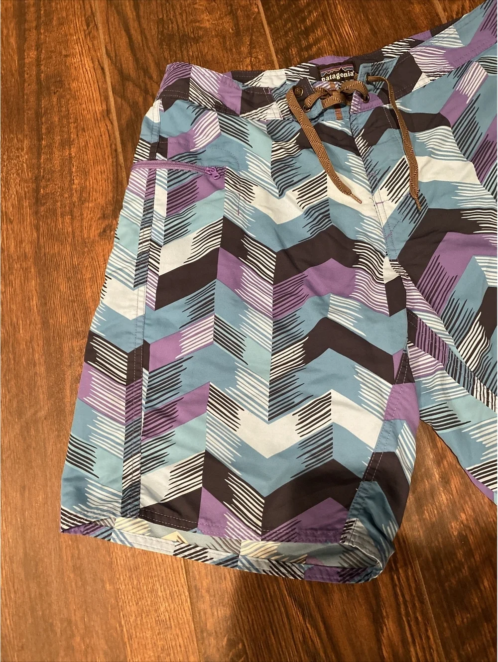 Patagonia 32 Mens Drawstring Nylon Outdoor Swim Board Shorts
